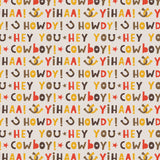 Howdy Cowboy - Cream- Flannel- Full 10 YARD BOLTS