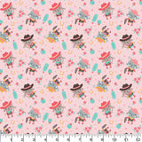 Bow to boot - wild west sweetheart  Pink- Flannel