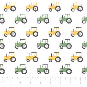 Fleece and Flannel 2024 Catalog-Tractors-White-Cotton Flannel-89230204B-01