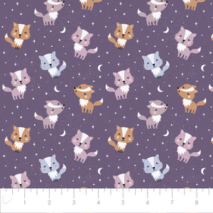 Fleece and Flannel 2024 Catalog-Lunar Wolves-Purple-Cotton Flannel-89230206B-01