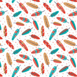 Fleece and Flannel 2024 Catalog-Aztec Woodland Feathers-Multi-Cotton Flannel-89230209B-03