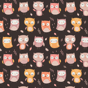 Fleece and Flannel 2025 Catalog-Owl Friends-Brown-Cotton Flannel-79240101B-02