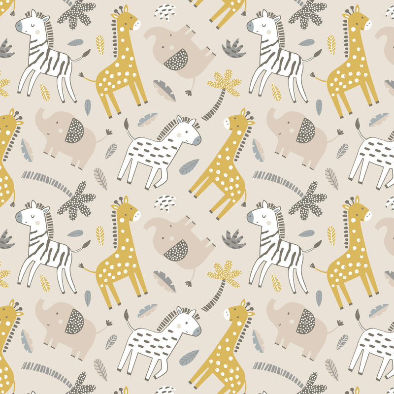 Fleece and Flannel 2025 Catalog-Bungle in the Jungle-Cream-Cotton Flannel-79240103B-01
