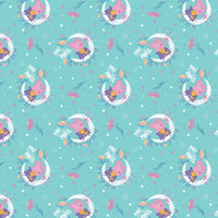 Peppa Pig Collection- Peppa Moon Magic - Cotton - Light Teal
