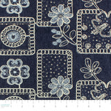 Embroidered Denim-75% Tencel/22% Rayon/3%Spandex-Woven