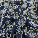 Embroidered Denim-75% Tencel/22% Rayon/3%Spandex-Woven