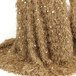 Solid Feather Sequin-100% Polyester-Knit-