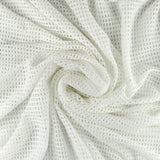 Solid Open Jacquard-99% Polyester / 1% Spandex-Knit