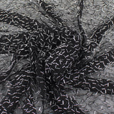 Embroidered Mesh Spangle-95% Polyester/5% Spandex-Knit