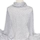 Embroidered Mesh Spangle-95% Polyester/5% Spandex-Knit