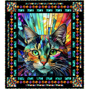 Kaleidoscope Digitally Printed Quilt Panel Sample-PI012PTCQ_KLDSP