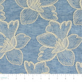 Embroidered Poly Linen-100% Polyester-Woven