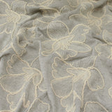 Embroidered Poly Linen-100% Polyester-Woven