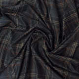 Ponte Deroma Plaid III-73% Polyester/23% Rayon/4% Spandex-Knit