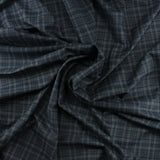 Ponte Deroma Plaid IV-73% Polyester/23% Rayon/4% Spandex-Knit