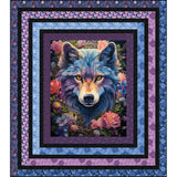 Celeste Collection Log Cabin Printed Quilt Panel-Multi- Q-047_CELESTE