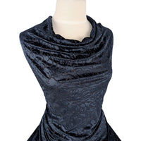Floral Burn-out Velour-67% Polyester/8% Spandex/25% Nylon-Knit-VLB1000