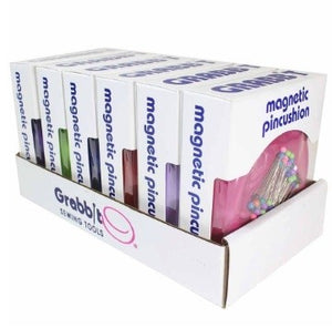 Grabbit Magnetic Pin Cushion - Assorted Colours (Pins Not Included)