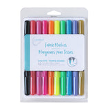 Fabric Markers- Pack of 10 Permanent Duo Tip Fabric Markers - Bright Colors
