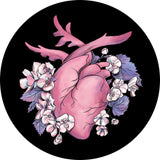 Beating Heart Adhesive Fabric Badge
