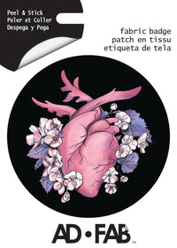 Beating Heart Adhesive Fabric Badge