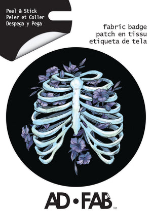 Rib Cage Adhesive Fabric Badge