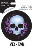 Skull Adhesive Fabric Badge