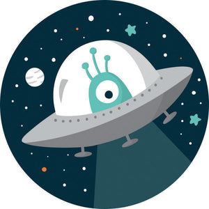 Martian Adhesive Fabric Badge