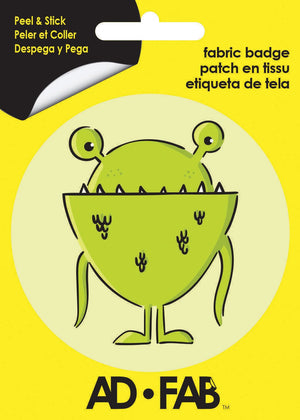 Smiley Adhesive Fabric Badge