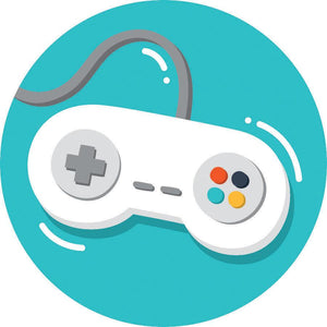 Controller Too Adhesive Fabric Badge