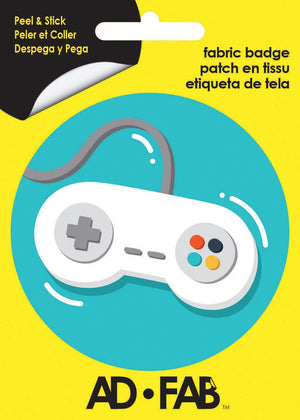 Controller Too Adhesive Fabric Badge