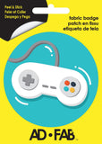Manette de jeu video fond bleu - Appliqué Ad-Fab