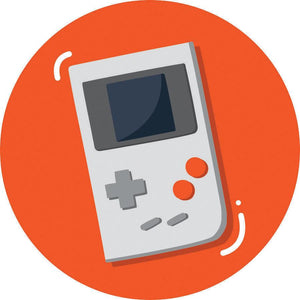 The Handheld Game Console Adhesive Fabric Badge