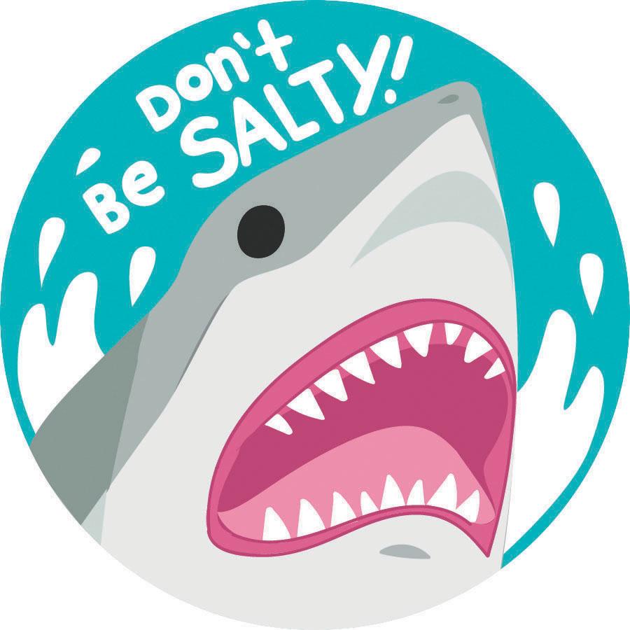 Don't Be Salty Adhesive Fabric Badge