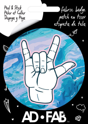 Luv Ya Adhesive Fabric Badge