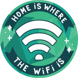 Home is WiFi Adhesive Fabric Badge