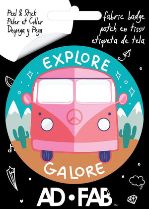 Explore Galore Adhesive Fabric Badge