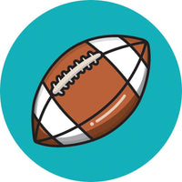 Football Adhesive Fabric Badge