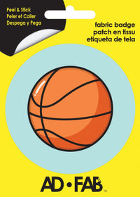 Basketball Adhesive Fabric Badge