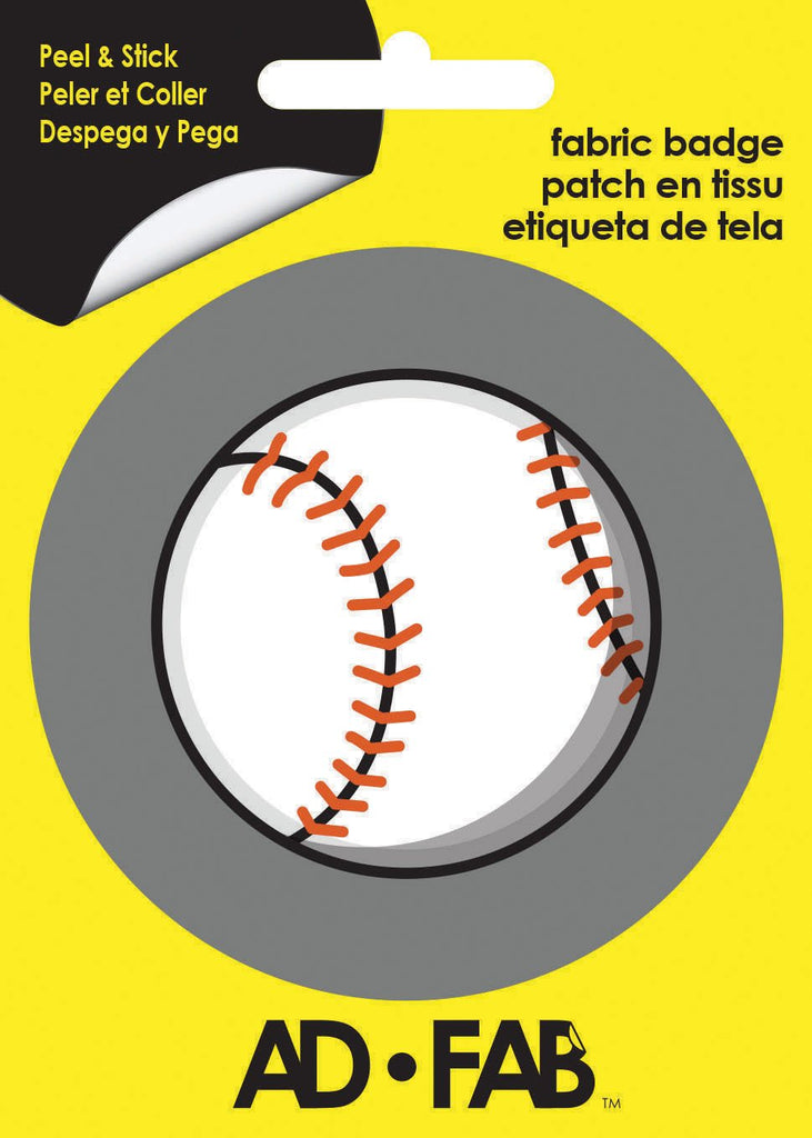 Baseball Adhesive Fabric Badge