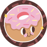 Sprinkled Doughnut Adhesive Fabric Badge