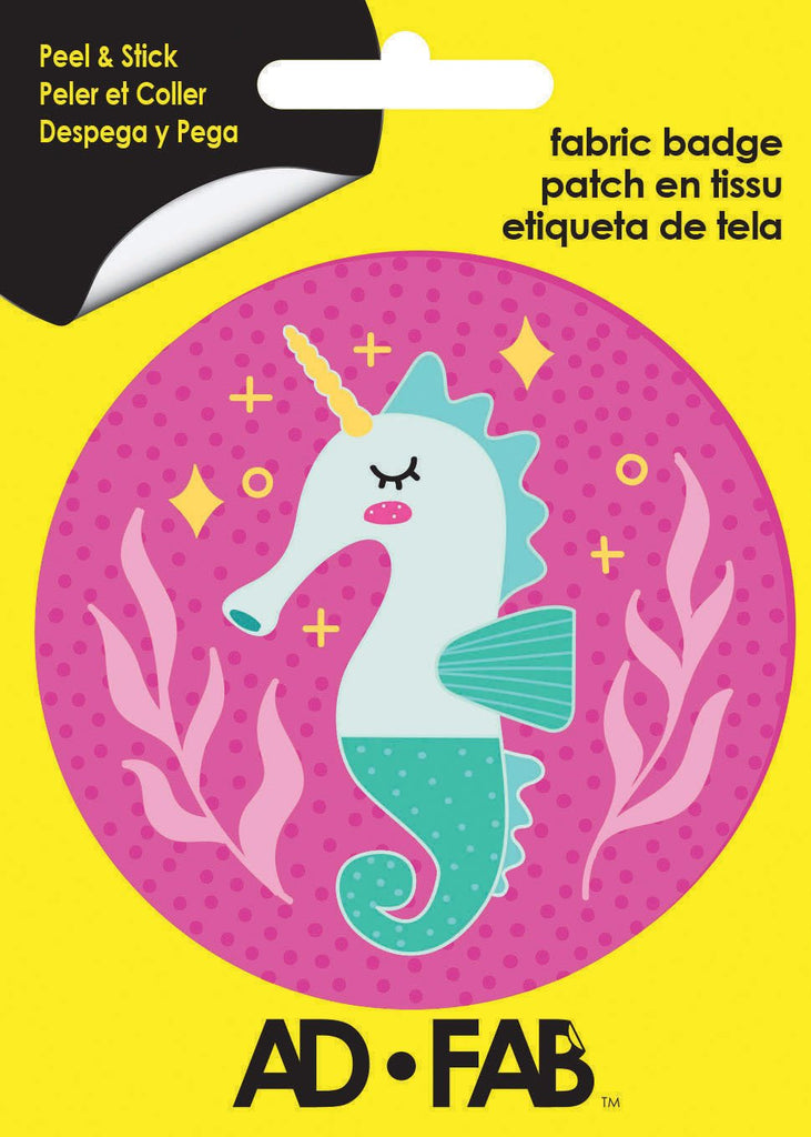Seahorse Adhesive Fabric Badge