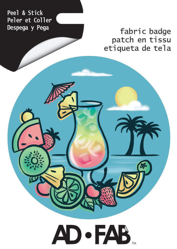 Tropical Adhesive Fabric Badge
