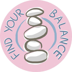 Find Your Balance Adhesive Fabric Badge