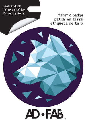 Wolf Adhesive Fabric Badge
