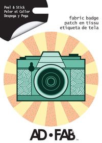 Camera Adhesive Fabric Badge