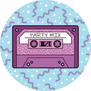 Cassette Tape Adhesive Fabric Badge