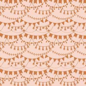 Stay Wild, Flower Child by CDS - Bunting - Cotton - Blush