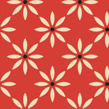 Good Cluck Collection - Daisies - Red - Cotton