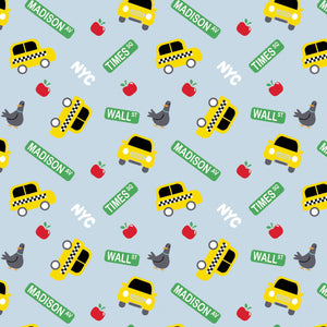 Printed Flannel-City Life Toss Flannel-Grey-100% Cotton-21220603B-03